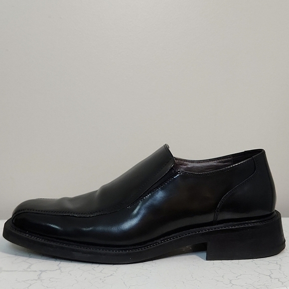 Aldo Men's Black Leather Loafer, Size 41 ~ VGUC - Picture 5 of 14